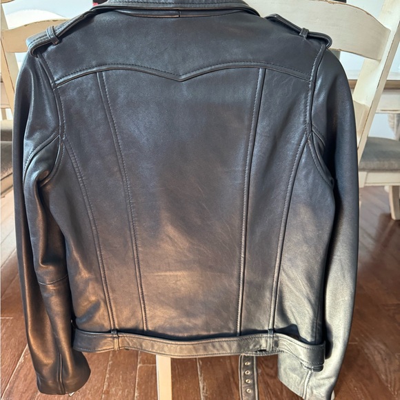 Woman Leather jacket Maje size 40 ( like size S) - Picture 2 of 4